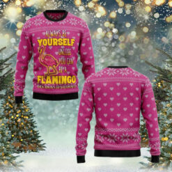 Be A Flamingo Ugly Christmas Sweater