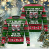 Bigfoot Secret Gift Ho Ho Ho Ugly Christmas Sweater