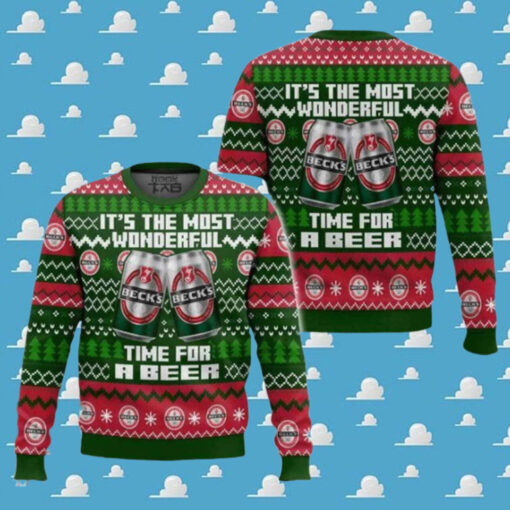 Beck’s It’s The Most Wonderful Time For A Beer Ugly Sweater