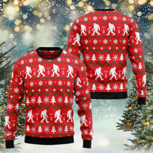 Bigfoot Ugly Christmas Sweater