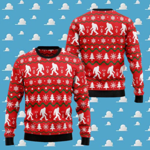 Bigfoot Ugly Christmas Sweater