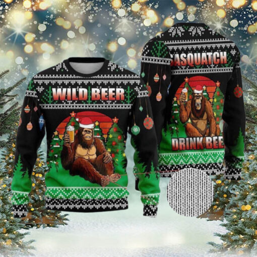 Bigfoot Wild Beer Ugly Christmas Sweater