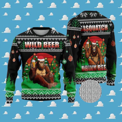 Bigfoot Wild Beer Ugly Christmas Sweater