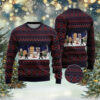 Boxing Santa And Krampus Funny Ugly Christmas Sweater