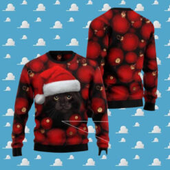 Black Cat Ugly Christmas Sweater