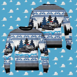 Blue Line Christmas Tree Sweater