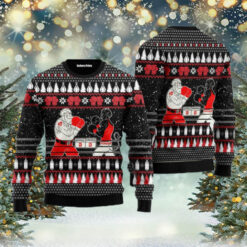 Boxing Santa And Krampus Ugly Christmas Sweater