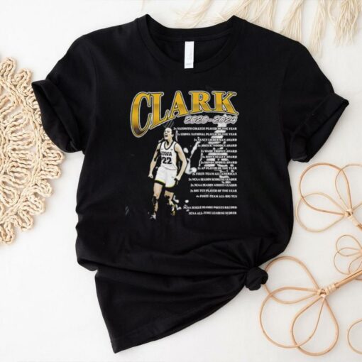 Caitlin Clark 2020 2024 Achievement List shirt