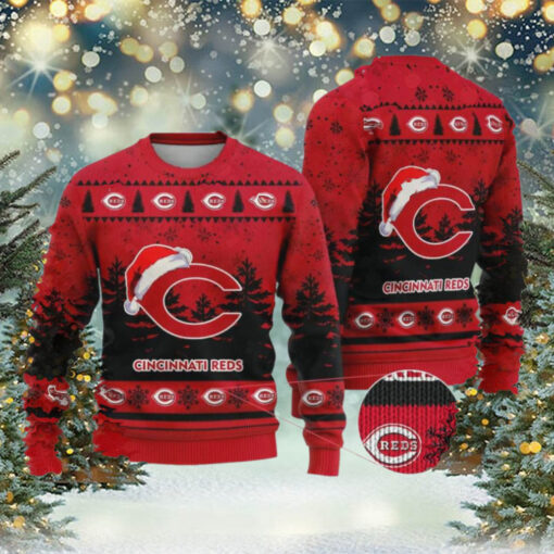 Cincinnati Reds Christmas Holiday 2024 Sweater