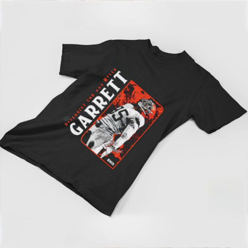 Cleveland Browns Myles Garrett Vertical signature shirt