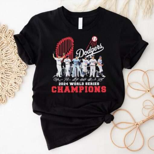 Dodgers players 2024 world series champions trophy shirt