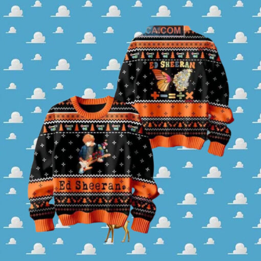 Ed Sheeran Mathematics Celebration Ugly Christmas Sweater Chirstmas Gifts 2024 Xmas For Family And Friends Ugly Sweater