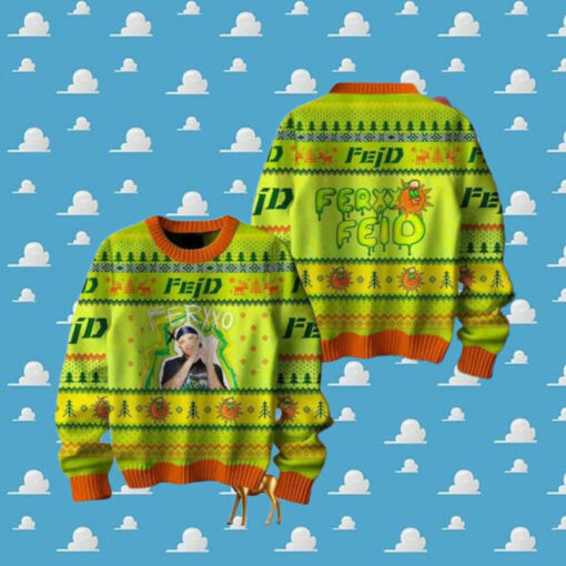 Feid Ferxxo Feid Feliz Navidad 2024 Ugly Christmas Sweater Chirstmas Gifts 2024 Xmas For Family And Friends Ugly Sweater