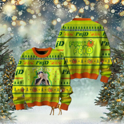 Feid Ferxxo Feid Feliz Navidad 2024 Ugly Christmas Sweater Chirstmas Gifts 2024 Xmas For Family And Friends Ugly Sweater