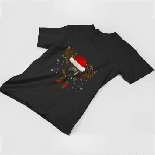 Firefighter Christmas Deer Firefighter Christmas T Shirt