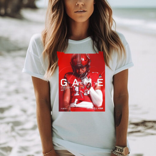 Official Poster Gameday Utah Utes Vs Houston Cougars October 26 2024 TDECU Stadium t shirt