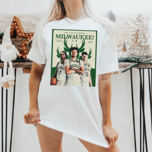 Good Luck This Season Milwaukee Bucks and Wisconsin Herd Two Way Players Poster t shirt