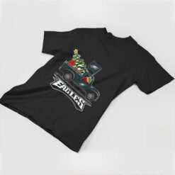 Grinch driving Christmas truck Philadelphia Eagles shirt