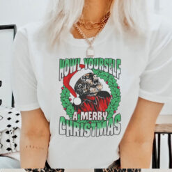 Howl Yourself A Merry Christmas Universal Monsters T Shirt