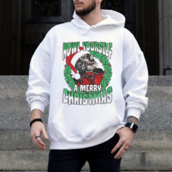 Howl Yourself A Merry Christmas Universal Monsters T Shirt