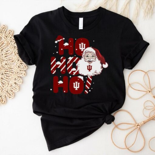 Indiana Hoosiers Ho Ho Ho Santa Claus Christmas shirt