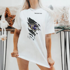 Inside me Baltimore Ravens scratches 2024 shirt