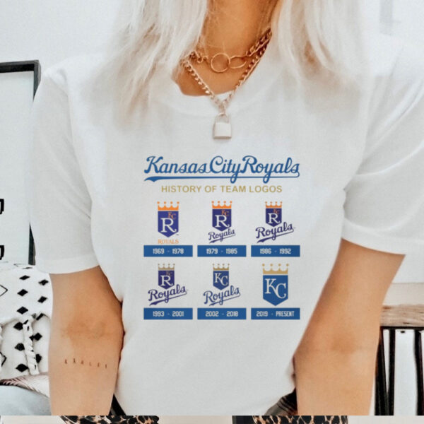 Kansas City Royals history of team logos shirt