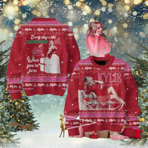 Kylie Minogue Every Day’s Like Christmas When You’re Here With Me Chirstmas Gifts 2024 Xmas For Family And Friends Ugly Sweater