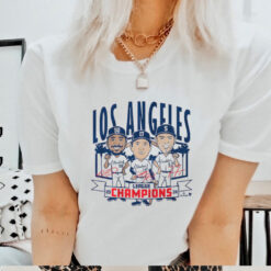 Los Angeles Baseball League Champions Caricatures T Shirt