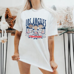 Los Angeles Baseball League Champions Caricatures T Shirt