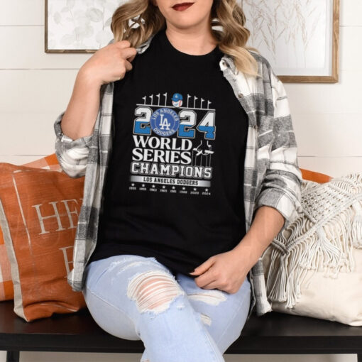 Los Angeles Dodgers 2024 World Series Champions 8th Time 1955 2024 Shirt