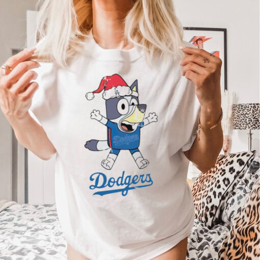 Los Angeles Dodgers Bluey Happy Christmas shirt