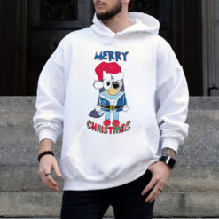 Los Angeles Dodgers Bluey Merry Christmas Bluey Santa Claus shirt