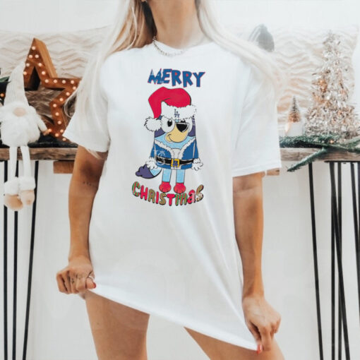 Los Angeles Dodgers Bluey Merry Christmas Bluey Santa Claus shirt