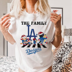 Los Angeles Dodgers Family Bluey Christmas Abbey Road shirt