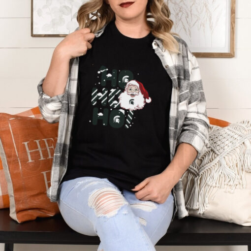 Michigan State Spartans Ho Ho Ho Santa Claus Christmas shirt