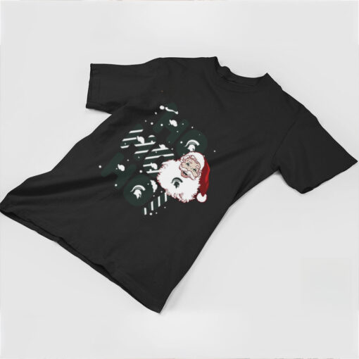 Michigan State Spartans Ho Ho Ho Santa Claus Christmas shirt