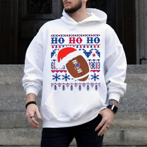 NFL Buffalo Bills Football Santa Claus Ho Ho Ho Christmas 2024 Shirt