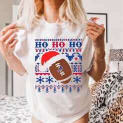 NFL Buffalo Bills Football Santa Claus Ho Ho Ho Christmas 2024 Shirt