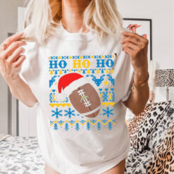 NFL Los Angeles Chargers Football Santa Claus Hohoho Christmas Pattern shirt