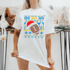 NFL Los Angeles Chargers Football Santa Claus Hohoho Christmas Pattern shirt