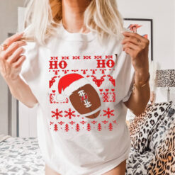 NFL Tampa Bay Buccaneers Football Santa Claus Hohoho Christmas Pattern shirt