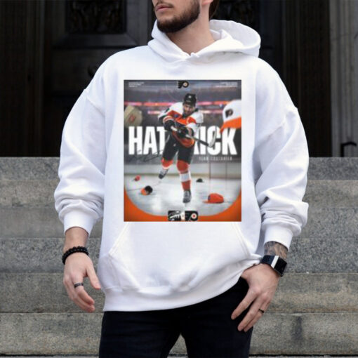 NHL Philadelphia Flyers Sean Couturier Hat Trick Signature LetsGoFlyers T shirt