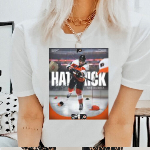 NHL Philadelphia Flyers Sean Couturier Hat Trick Signature LetsGoFlyers T shirt