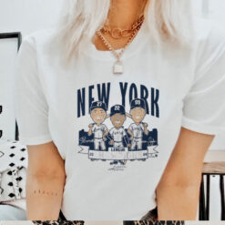 New York Baseball League Champions Caricatures T Shirt