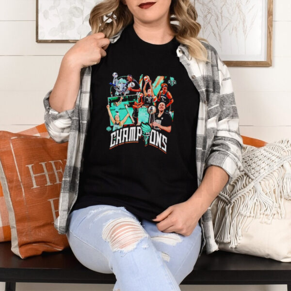 New York Liberty 2024 WNBA Finals Champions players shirt