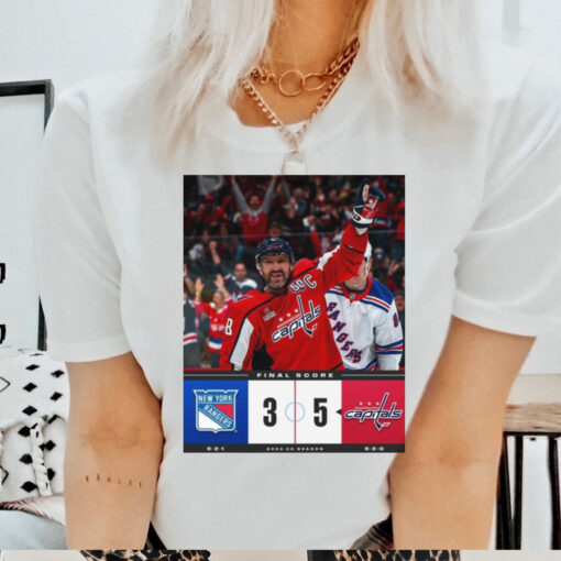 Official Final Score New York Rangers 3 – 5 Washington Capitals 2024 25 Season Poster t shirt