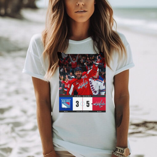 Official Final Score New York Rangers 3 – 5 Washington Capitals 2024 25 Season Poster t shirt