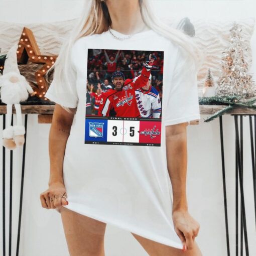 Official Final Score New York Rangers 3 – 5 Washington Capitals 2024 25 Season Poster t shirt