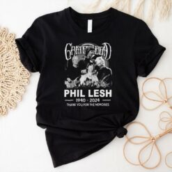 Official Grateful Dead Phil Lesh 1940 2024 Thank You For The Memories Signature Shirt